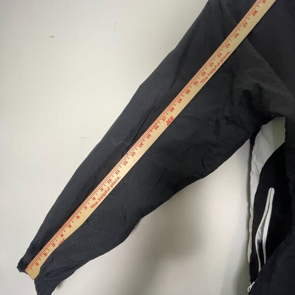 FootJoy Golf Pullover Windbreaker Men's Large Lightweight Half Zip Black White - Picture 7 of 11